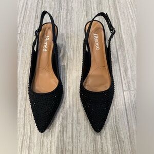 J.Renee Rhinestone sling back pumps